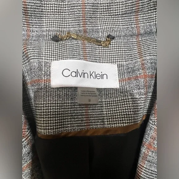 NWT Calvin Klein Women's Blazer Single Button Closure - Picture 6 of 8
